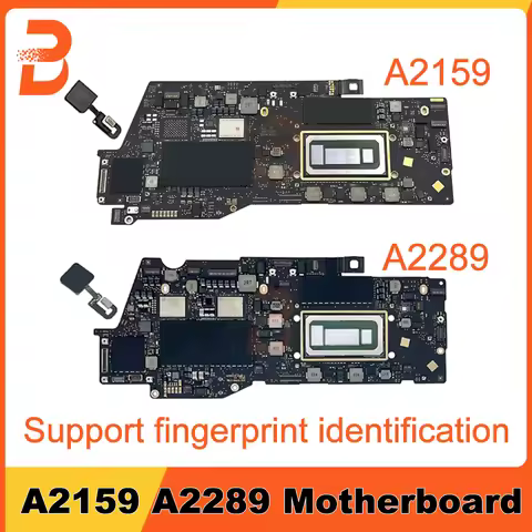 Original A2159 Motherboard For MacBook Pro 13" A2159 A2289 Logic Board i5 i7 8GB 256G 512GB 820-0159