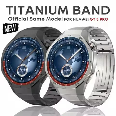 Original No Gaps Luxury Titanium Strap for Huawei Watch GT 5 Pro Metal Bracelet for Huawei Watch GT5