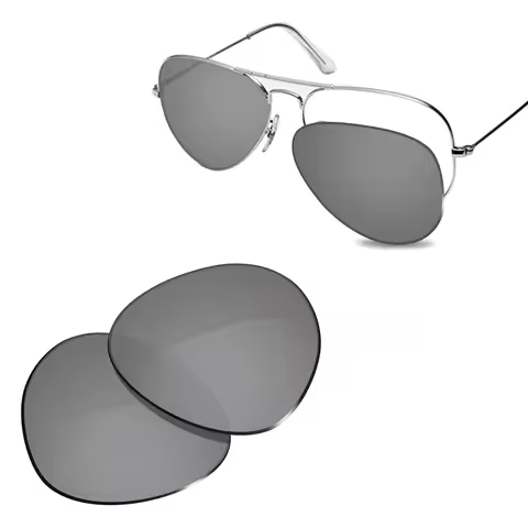 Glintbay New Performance Polarized Replacement Lenses for Ray-Ban Aviator RB3025 62mm RB3025-62 Sung