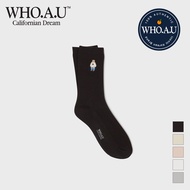 [WHO.A.U] Steve Embroidery Socks | WHAYG1111A