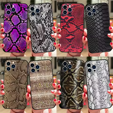 Snake Skin Case For Honor Magic 5 6 7 Lite Cover For Honor 400 200 Pro X9c X9b X9a X8a X8b X9 50 70 