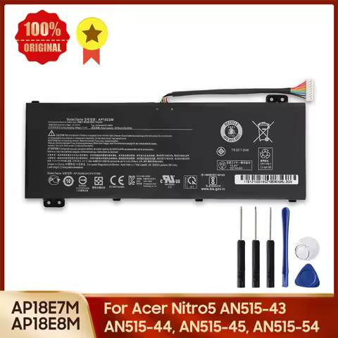 Replacement Battery AP18E8M AP18E7M For Acer Aspire 7 A715-74 NITRO 5 AN515-54-521N AN515-44 Predato
