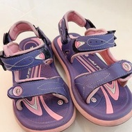 GP現代風格磁扣式紫色橡膠兒童運動涼鞋