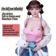 Sex doll (non-inflatable), alloy frame, masturbation device - 3 holes (mouth/vagina/anus) with built