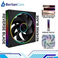 JUNGLE LEOPARD TRANSWARP 14 ARGB BLACK REVERSE Infinite LEDRing 140mm PWM Fan MirrorINFINITY