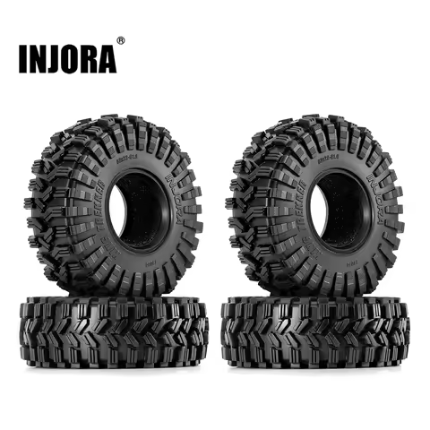 INJORA G2 62*22mm 1.0" King Trekker Tires for 1/24 1/18 RC Crawler (T1014)