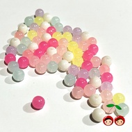 manik bola bulat akrilik jelly candy (@10pcs) - mix random 8mm