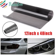 Light Film Smoke Vinyl Film 12'X48' Black Wrap UV Protection 12"X48"