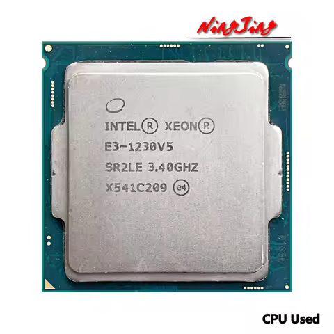 Intel Xeon E3-1230 v5 E3 1230v5 E3 1230 v5 3.4 GHz Used 4-Core 8-Thread CPU 80W LGA 1151