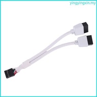 YIN Efficient USB2 0 9Pin to Twin 9Pin Shielded Cable for Stable and Secure Data Transfer Great for 