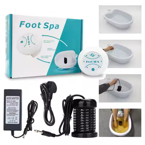 Detox Ionic Foot Spa Bath Machine Massage Foot Ionic Detoxification Relieves Fatigue Promote Good He