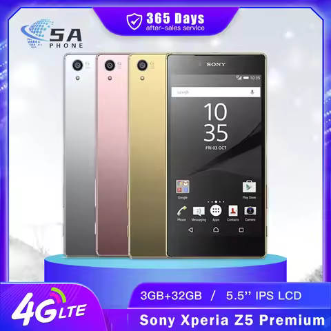 Original Sony Xperia Z5 Premium E6853 E6883 4G Mobile Phone 5.5" 3GB RAM 32GB ROM Single/Dual SIM 23