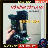 CỔNG LA MÃ 3 CỘT VÀ THÙNG RƯỢU TRANG TRÍ BỂ CÁ BỂ THỦY SINH - MÔ HÌNH TRANG TRÍ