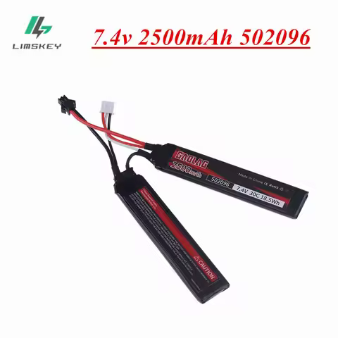 7.4v Battery for Water Gun 7.4V 2500mAh Split Connection battery for Airsoft BB Air Pistol Electric 