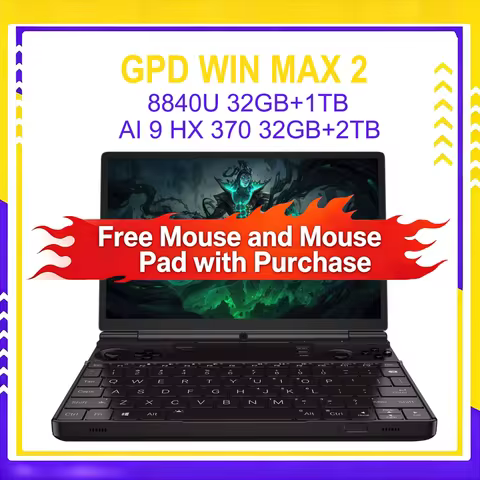 2025 NEW GPD WIN Max 2 AMD AI 9 HX 370 32GB DDR5 2TB SSD 10.1 Inch Handheld Laptop PC Gaming Office