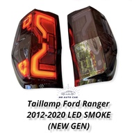 ไฟท้าย Ranger Led สีสโมค ปี2012 2015 2018 ไฟท้ายแต่ง รนเจอร์ Taillamp Ford Ranger smoke led
