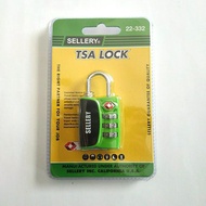 Luggage Padlock Sellery Tsa Number 22-332