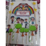 Omar Dan hana cake topper