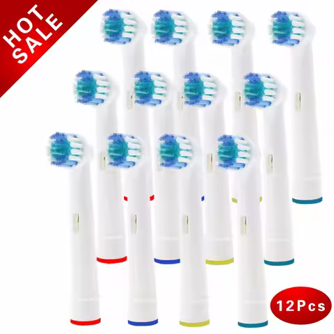 12×Replacement Brush Heads For Oral-B Electric Toothbrush Fit Advance Power/Pro Health/Triumph/3D Ex