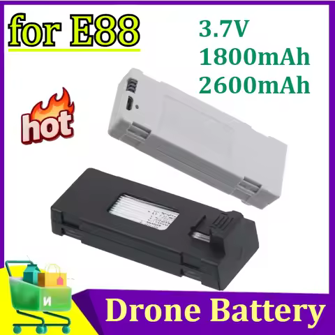 E88 Drone Battery 3.7V 1800mAh Rechargeable Li-ion Battery For RC Drone E88PRO E88 P1 K3 P10 A13 S98