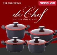 Neoflam 黑紅色 感應兼容煎鍋炒鍋雙柄平底鍋 <Fika> 沙田/馬鞍山 包送貨