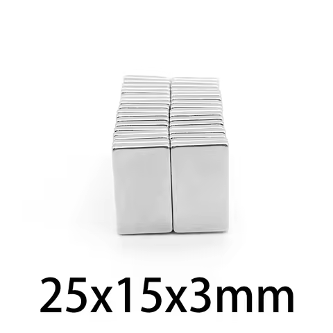 25x15x3mm Sheet Powerful Magnets 25x15x3 Strong Block Magnets For Fridge DIY Building Scientific Cra