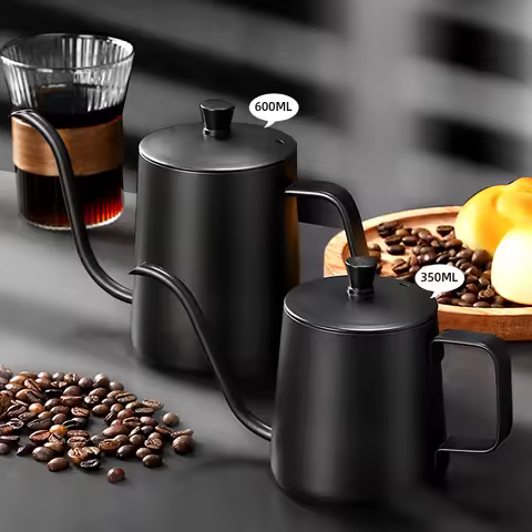 350/600ML Pour Over Coffee Kettle Gooseneck Kettle Spout Coffee Pots tainless Steel Gooseneck Drip K