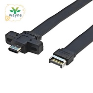 Connectors USB 3.2 Front Panel Extension Cable,GEN2x2 Baffle Cable TYPE-E to Chassis Type-C Front C 