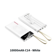 Power Bank Xinzhen C14 10000mAh | Kabel 3-in-1 Built-in | Ada Lampu Suluh | Boleh Jadi Stand Fon | P