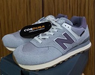 NEW BALANCE 574 PIG SKIN CORDURA GREY/PURPLE  SNEAKERS EUR42.5 US9 UK8.5 27CM SAME SIZE AS NIKE SHOE