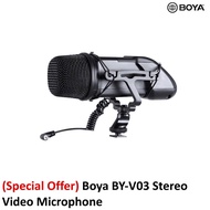 (Special Offer) Boya BY-V03 Stereo Video Microphone