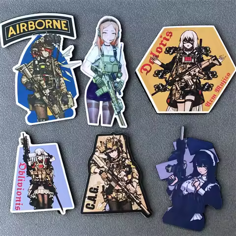 Arknights Patch Anime Girl Tactical Military Morale Badge Print Hook and Loop Backpack Clothes Decor