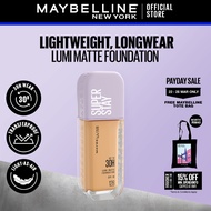 Maybelline Super Stay Lumi-Matte Foundation - 30H Longwear Light-as-Air Lightweight Waterproof Full 