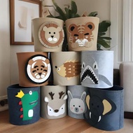 35*35CM Toy Storage Box Felt Storage Bucket Animal Shape Living Room Storage Box Children Storage