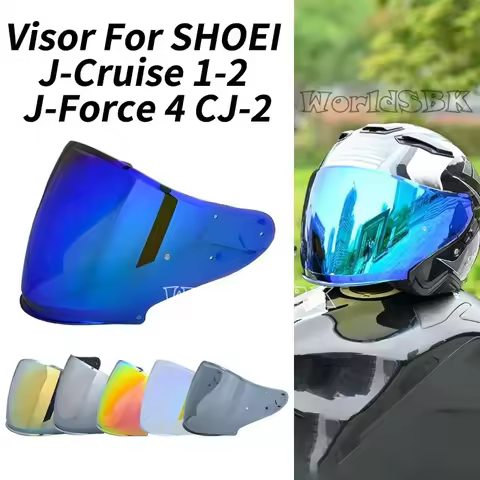 Helmet Visor for SHOEI J-Cruise 1 J-Cruise 2 J-Force 4 CJ-2 Motorcycle Helmet Lens Open Face Shield 