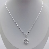 Pure Silver 9999 Snowflake Sterling Silver Silver Necklace Necklace All-Match Fashion Light Luxury S