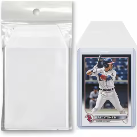 100Count Resealable Ultra Clear Protective Sleeves Fit 35PT-100PT Toploader Card Holder Storage For