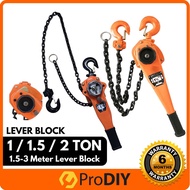 1 / 1.5 / 2 Ton x 1.5m / 3m Lever Block Chain Hoist Hand Operated Lever Block Manual Chain Hoist