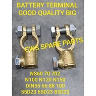 BATTERY TERMINAL BIG POSITIVE NEGATIVE NS60 NS70 NS70Z NS100 N120 DIN55 DIN66 DIN88 DIN100 55D23L 65