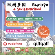 【Europe sim card】【Unlimited Data】 【欧洲上网卡】 【No Daily Capped】【Three Local Sim】Europe travel sim card +