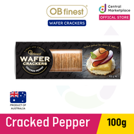 OB Finest Wafer Cracker 100g - Cracked Pepper (Bundle of 3)