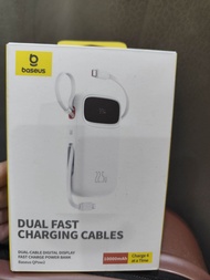 10000MAH BASEUS QPOW2 DUAL FAST CHARGING CABLES POWERBANK