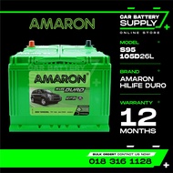 AMARON HI-LIFE DURO EFB | 105D26L | S95 EFB | D26 | D26R | D26L | Car Battery Bateri Kereta | Nissan