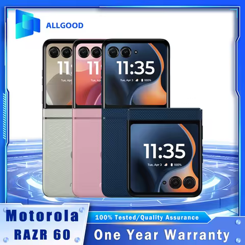Motorola RAZR 60 5G Mobile Phone XT2553 Foldable LTPO AMOLED 6.9" 120Hz 8GB RAM 256GB ROM Dimensity 