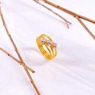 GD JEWELLERY - 916 GOLD RING STM TRIPLE BOBA 2C| 916 EMAS CINCIN STM TRIPLE BOBA 2C