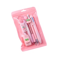 Fruit Paradise 7-Piece Stationery Set Student Rewards Gift Learning Supplies Pencil Case Eraser Rule