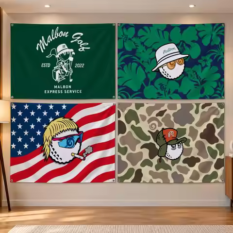 Golf M-Malbon Golf Flags Banner Decor for Bedroom,Garden,Party,Club,Indoor Outdoor, Fan Gift