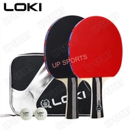 LOKI Table Tennis Racket C1000 / C3000 Ping Pong Bat Double Racket For Beginner Training Rackets