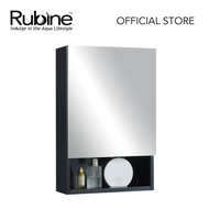 RUBINE RMC-1440D1S1 BK 40cm SS Mirror Cabinet - Pearl Black