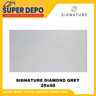 KERAMIK DINDING SIGNATURE DIAMOND GREY 25X40